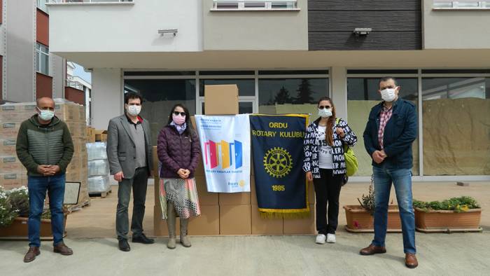 Ordu Rotary Kulübü gıda yardımında bulundu